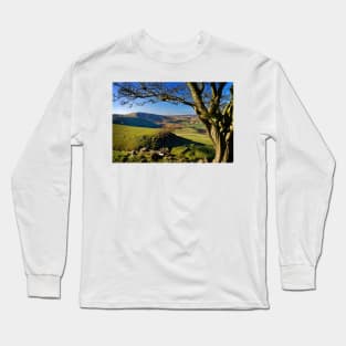 Mam Tor from above Cave Dale Long Sleeve T-Shirt